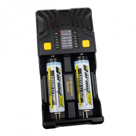 Armytek Uni C2 chargeur universel 2 batteries Li-ion / Ni-MH / Ni-CD