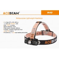 Acebeam H40 Cree XP-L HD 1050 Lumens