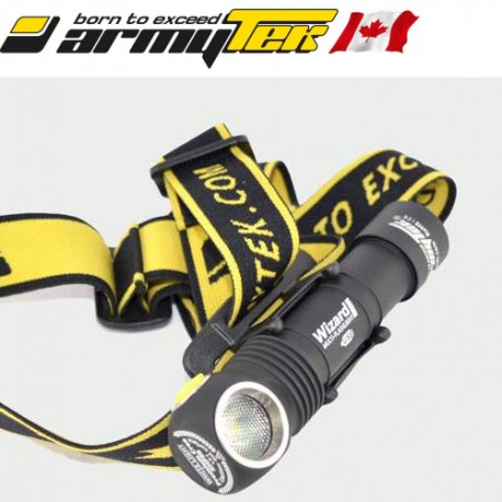 Armytek Wizard C2 Magnet Warm LED Lampe frontale avec support magnétique à  batterie 1200 lm 4800